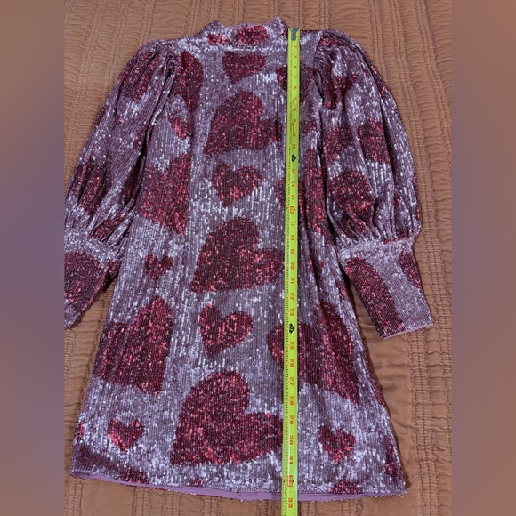 Farm Rio Pink Heart Sequin Dress - Picture 5 of 6